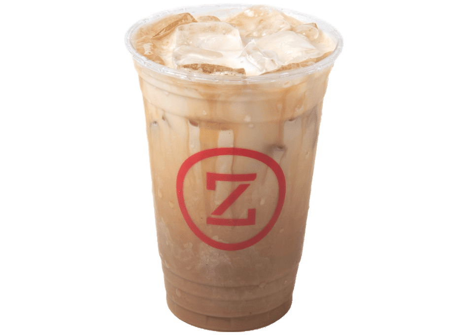 A cup of Zaza iced coffee.