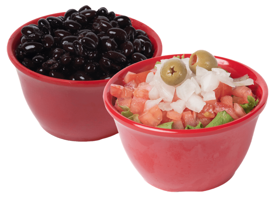 Black Beans and Cuban Salad example sides
